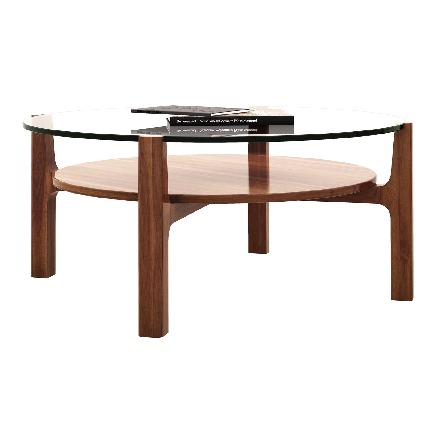 Modholic Soho Wood Coffee Table, Walnut