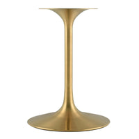 Modholic Tulip Marble Dining Table, Round - Gold Base