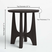 Modholic Jose End Table, Walnut