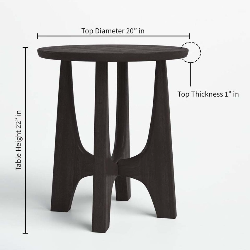 Modholic Jose End Table, Walnut