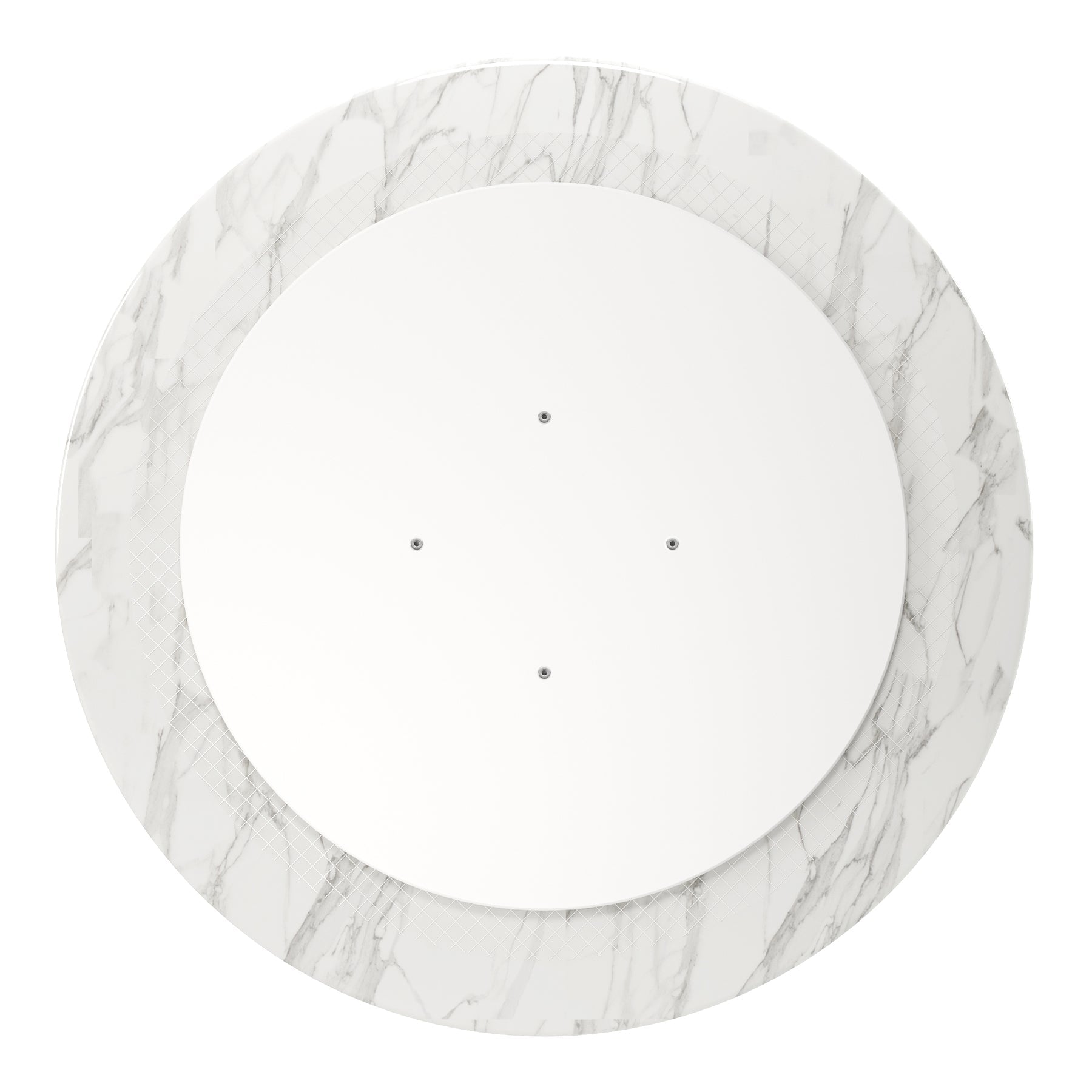 Modholic Tulip Marble Dining Table - 32" Round, Gray Base