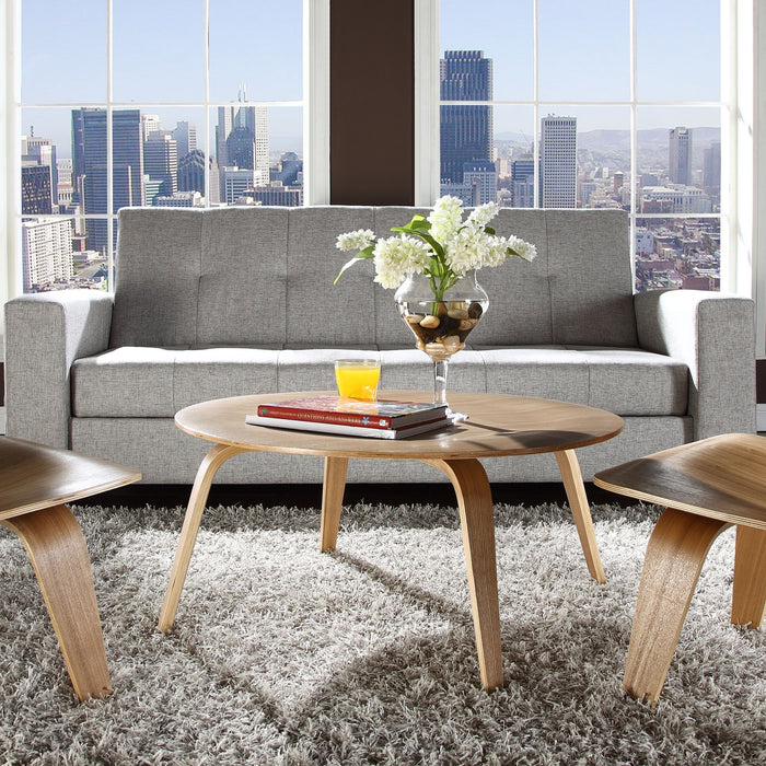 Round Plywood Coffee Table