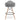 Eiffel Counter Stool With Arms, Gray