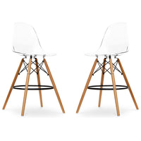 Pyramid Counter Stool, Clear