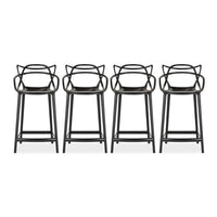 Masters Modern Counter Stool, Black