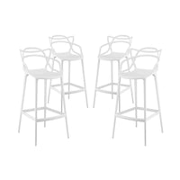 Master Bar Stool White Set