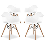 Eiffel Armchair With Wood Legs