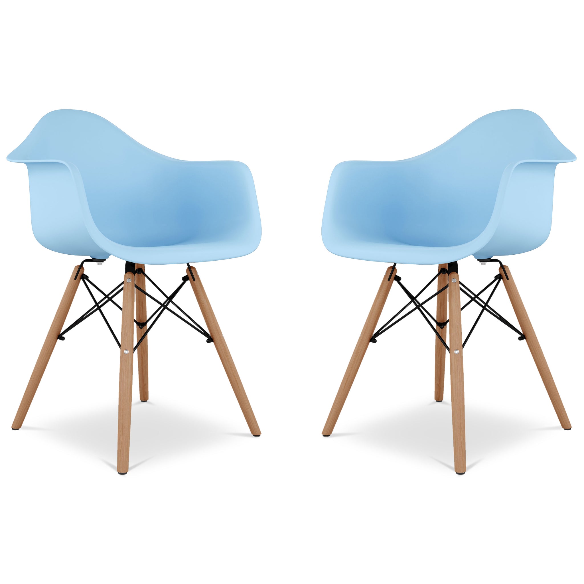 Eiffel Armchair With Wood Legs