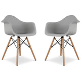 Eiffel Armchair With Wood Legs
