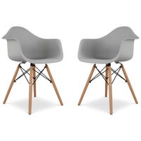 Eiffel Armchair With Wood Legs