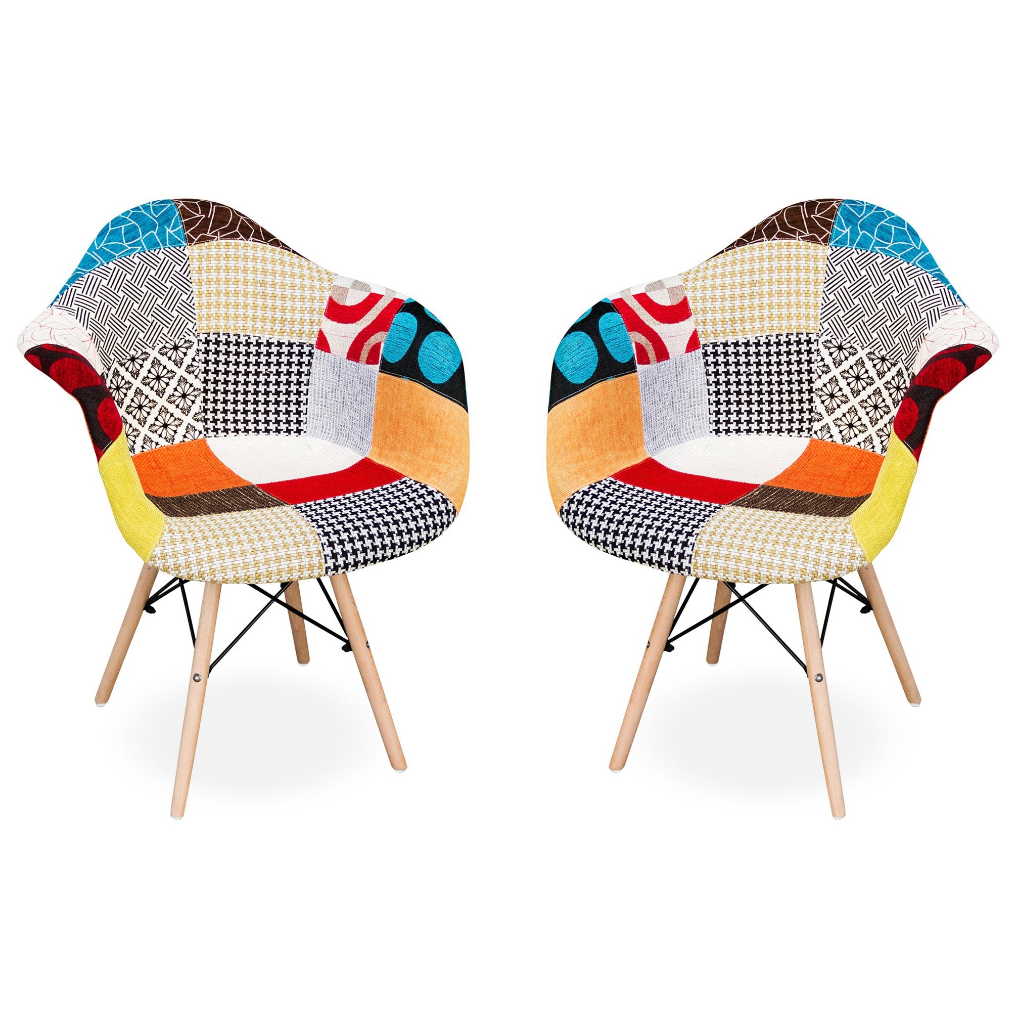 Eiffel Armchair With Wood Legs