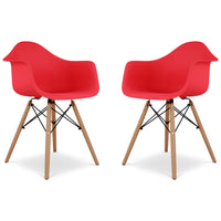 Eiffel Armchair With Wood Legs