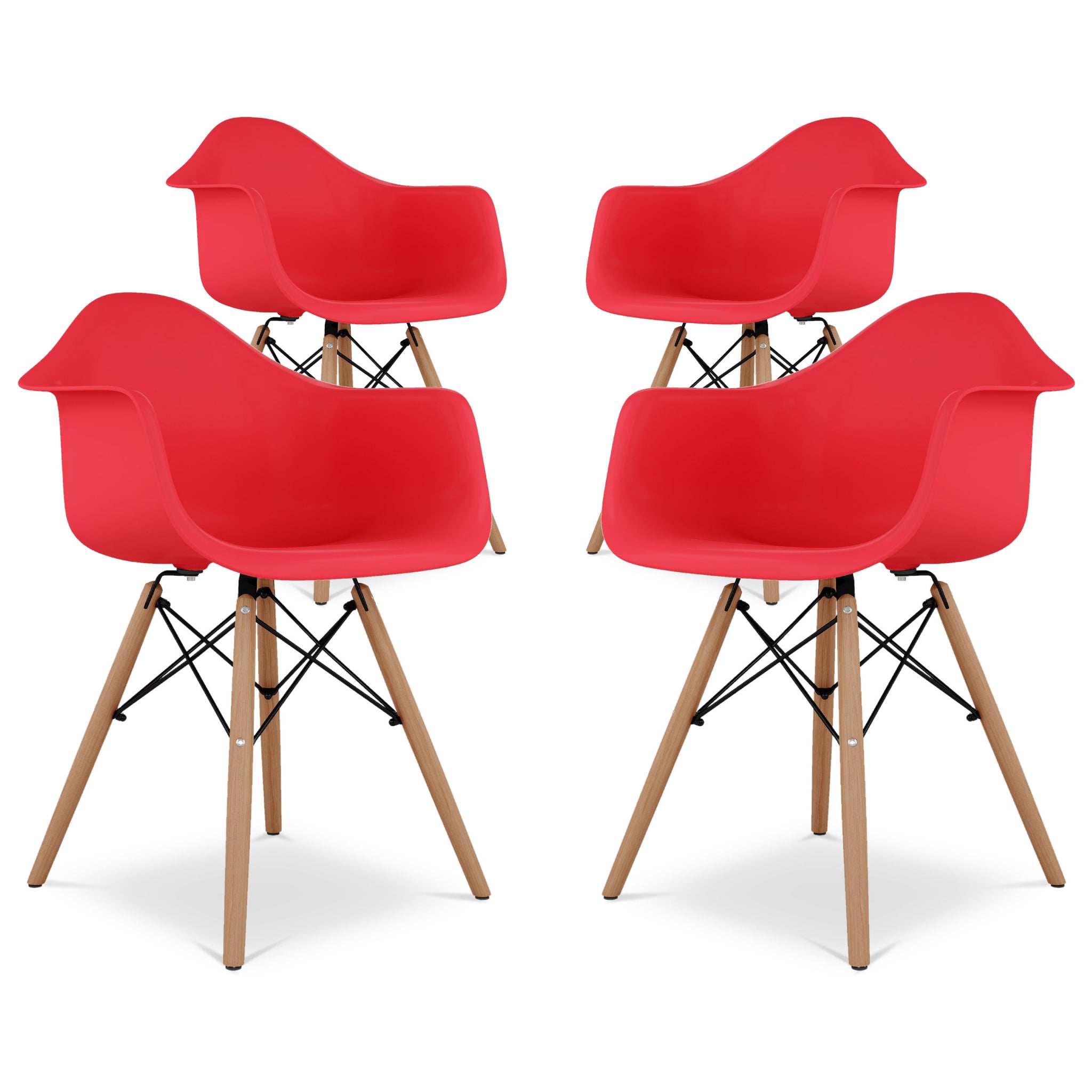 Eiffel Armchair With Wood Legs