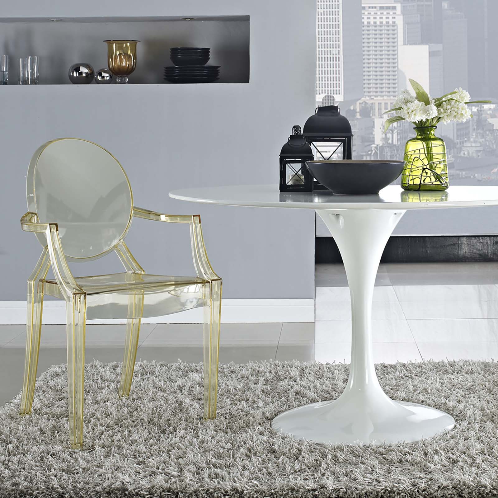 Modholic Ghost Armchair Yellow Single