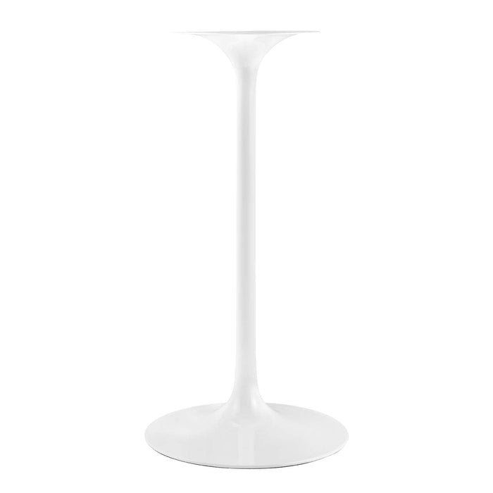 Tulip 28" Bar Table With White Base