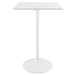 Tulip 28" Square Bar Table With White Base