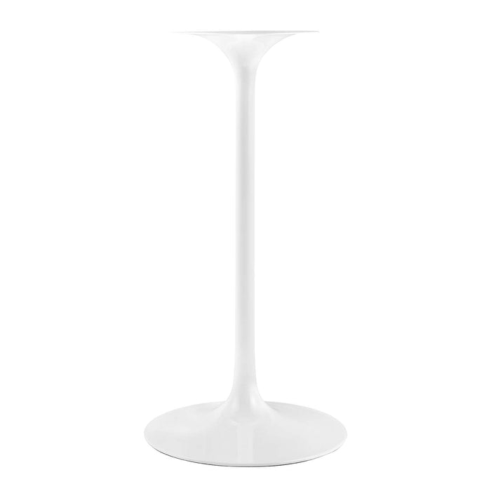 Tulip 28" Square Bar Table With White Base