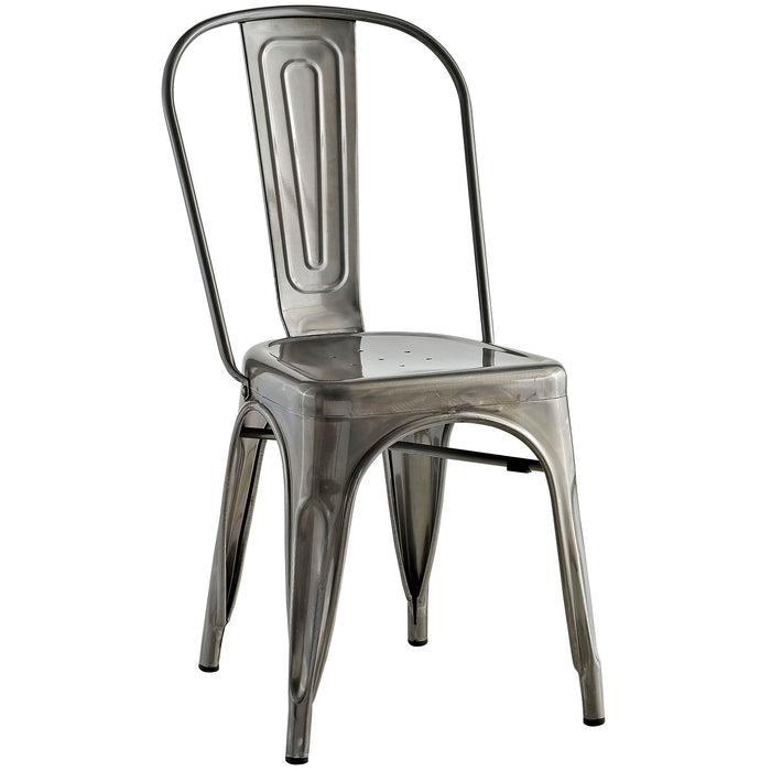 Promenade Side Chair, Gunmetal