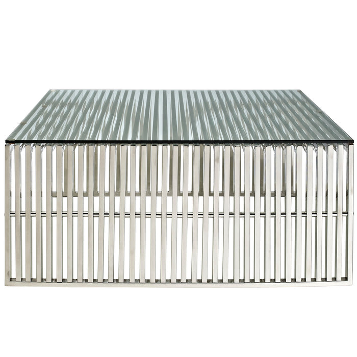 Grid Stainless Steel Coffee Table