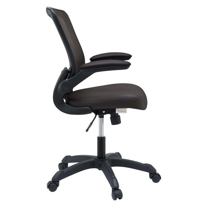 Veer Vinyl Office Chair, Brown