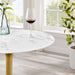 Tulip 28" Bar Table With Gold Base