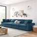 Haven Down Filled Overstuffed 4 Piece Sectional Sofa Set