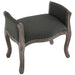 Avail Vintage French Upholstered Fabric Bench