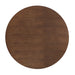 Tulip Round Walnut Top Dining Table, Black Base