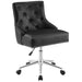 Regent Tufted Button Swivel Faux Leather Office Chair