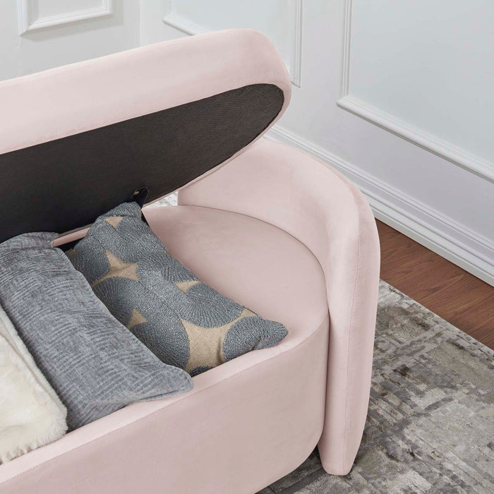 Nebula Upholstered Performance Velvet Bench