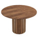 Senja 47" Round Dining Table, Walnut