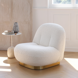 Modholic Breeze Boucle Chair, Gold