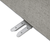 Modholic Duke 84" Deep Seat Sectional Sofa, 2 Seater, Gray
