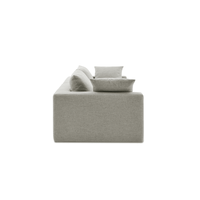 Modholic Duke 84" Deep Seat Sectional Sofa, 2 Seater, Gray