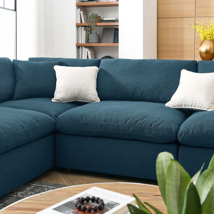 Haven Down Filled Overstuffed 8 Piece Sectional Sofa Set