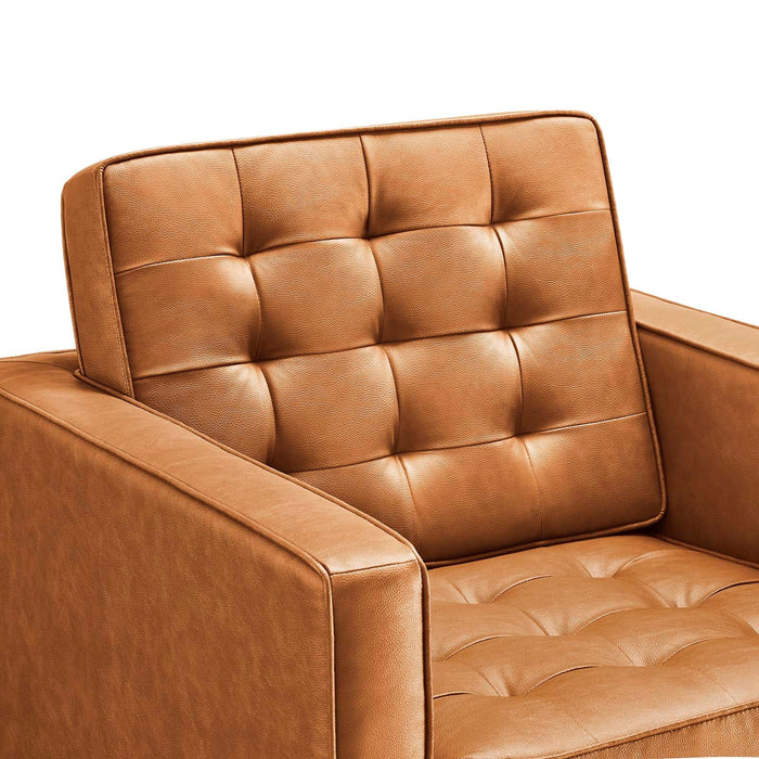 Allen Faux Leather Armchair