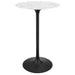 Tulip 28" Bar Table With Black Base