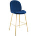 Scoop Gold Stainless Steel Leg Bar Stool