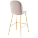 Scoop Gold Stainless Steel Leg Bar Stool