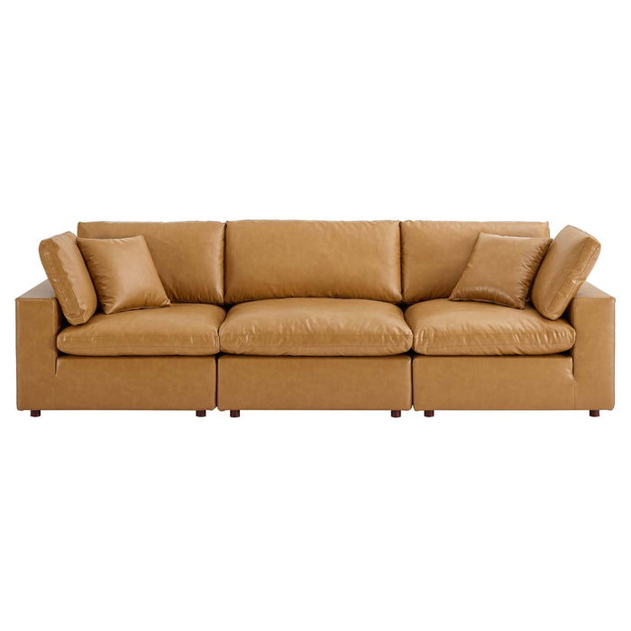 3 seater leather lounge with 2025 chaise
