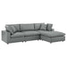 Haven Vegan Leather 4-Piece Sectional Sofa