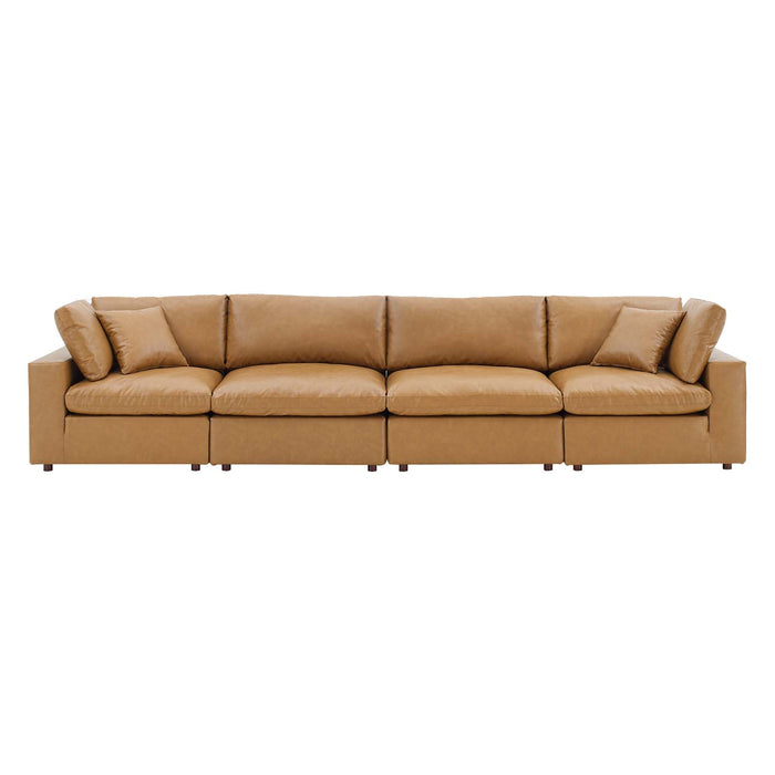 Tan 4 seater sofa clearance