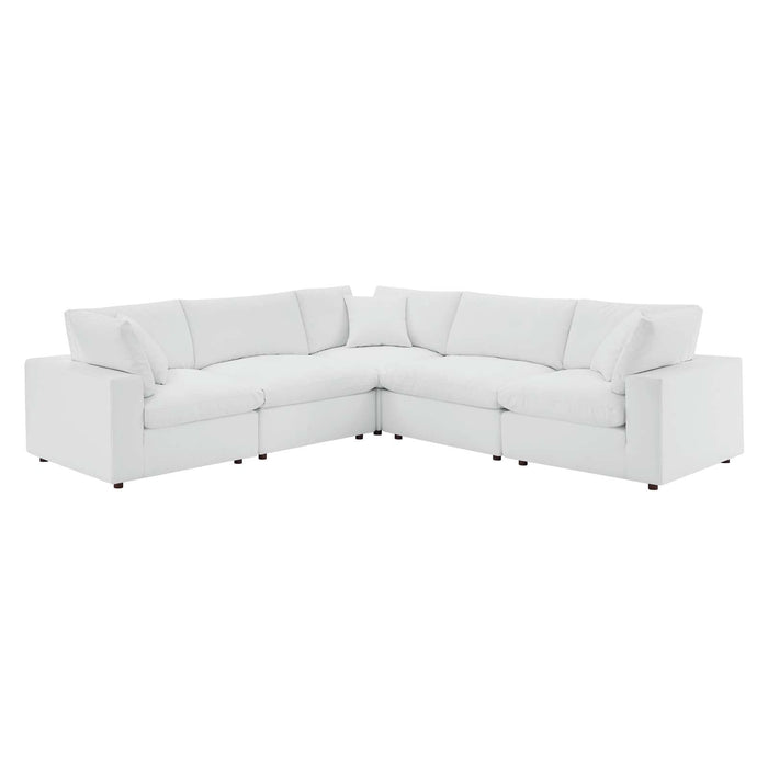 Haven Vegan Leather 5-Piece Sectional Sofa