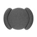 Nebula Boucle Upholstered Ottoman, Charcoal