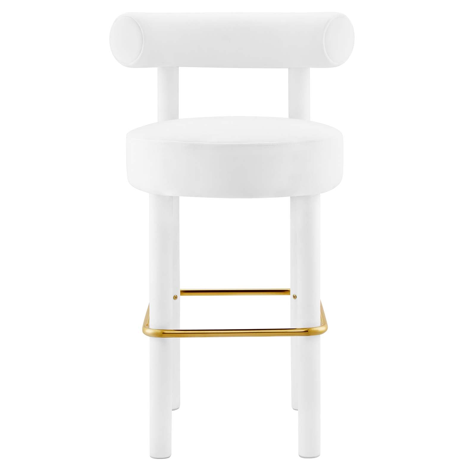 Toulouse Performance Velvet Bar Stool