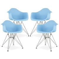 Eiffel Armchair With Steel Legs