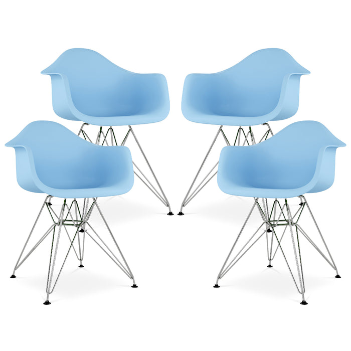 Eiffel Armchair With Steel Legs