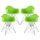 Eiffel Armchair With Steel Legs