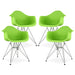 Eiffel Armchair With Steel Legs