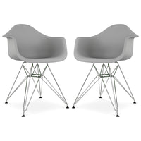 Eiffel Armchair With Steel Legs